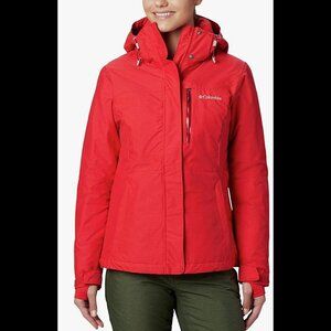 Columbia Women's Alpine Action Omni-Heat Hooded Jacket Size S, "Red Lilly"